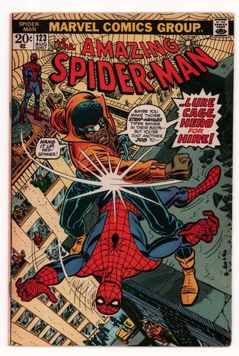 Amazing Spider-Man #123 LUKE CAGE GIL KANE ROMITA Bronze Age Marvel 1973 VG