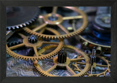 Watch Gear Gerahmtes Wandbild Poster Leinwanddruck Bild