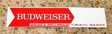 1968 Small BUDWEISER BEER Sticker NOS Never U...