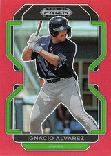 2022 Panini Prizm Draft Picks #PDP155 Ignacio Alvarez Red Atlanta Braves