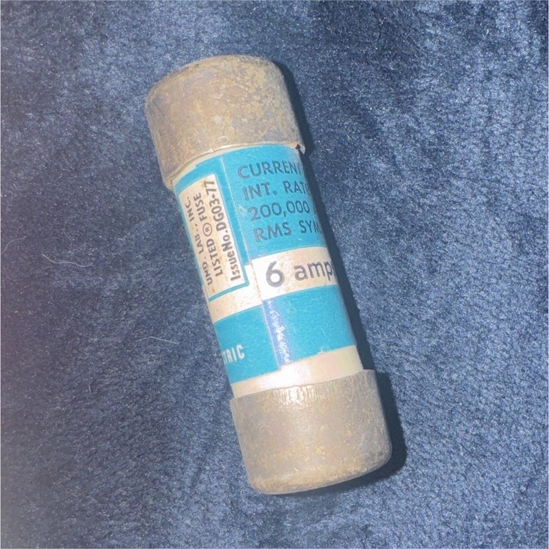 Buss KTS-6 6A 600V AC Current-Limiting HRC Cartridge Fuse 1Pk One-Time
