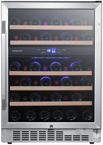 EdgeStar CWR462DZ 24"W 46 Bottle Built-In Dual Zone Wine Cooler - Stainless - Picture 10 of 12