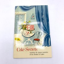 Folleto de recetas 1952 Cake Secrets cisnes plumón harina alimentos generales de colección efímera
