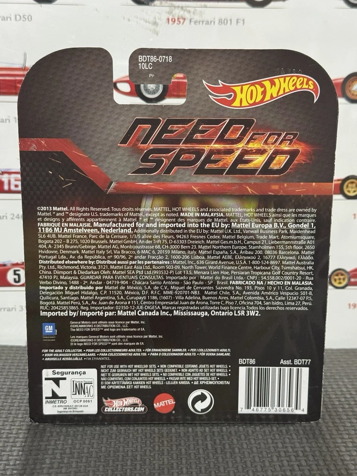 HOTWHEELS Need For Speed Koenigsegg Agera R Red Rare HTF MATTEL 1/64 - Image 2 of 2