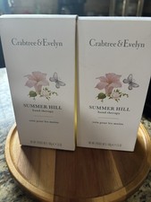 Crabtree Evelyn Hand Cream Therapy, Summer Hill, 3.5 oz Set Of 2 New In Box