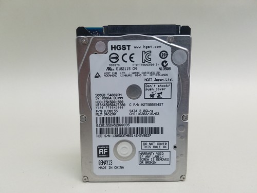 HGST HTS545050A7E680 Z5K500-500 Hard Disk 2,5 500Gb 8Mb 5400Rpm SATA-III FW:F10 HGST HTS545050A7E680 Z5K500-500 Hard Disk 2,5 500Gb 8Mb 5400Rpm SATA-III FW:F10