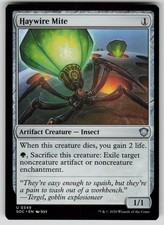 Haywire Mite Uncommon Commander: Secrets of Strixhaven 349 MTG Near Mint 2026