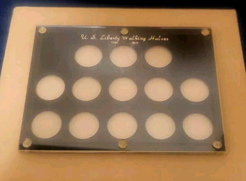 Capital Plastics - U. S. Liberty Walking Halves 1916-1919 - Black - Coin Display