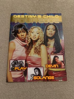 Destiny s Child 2002 Tour Program Book Beyonce Kelly Michelle