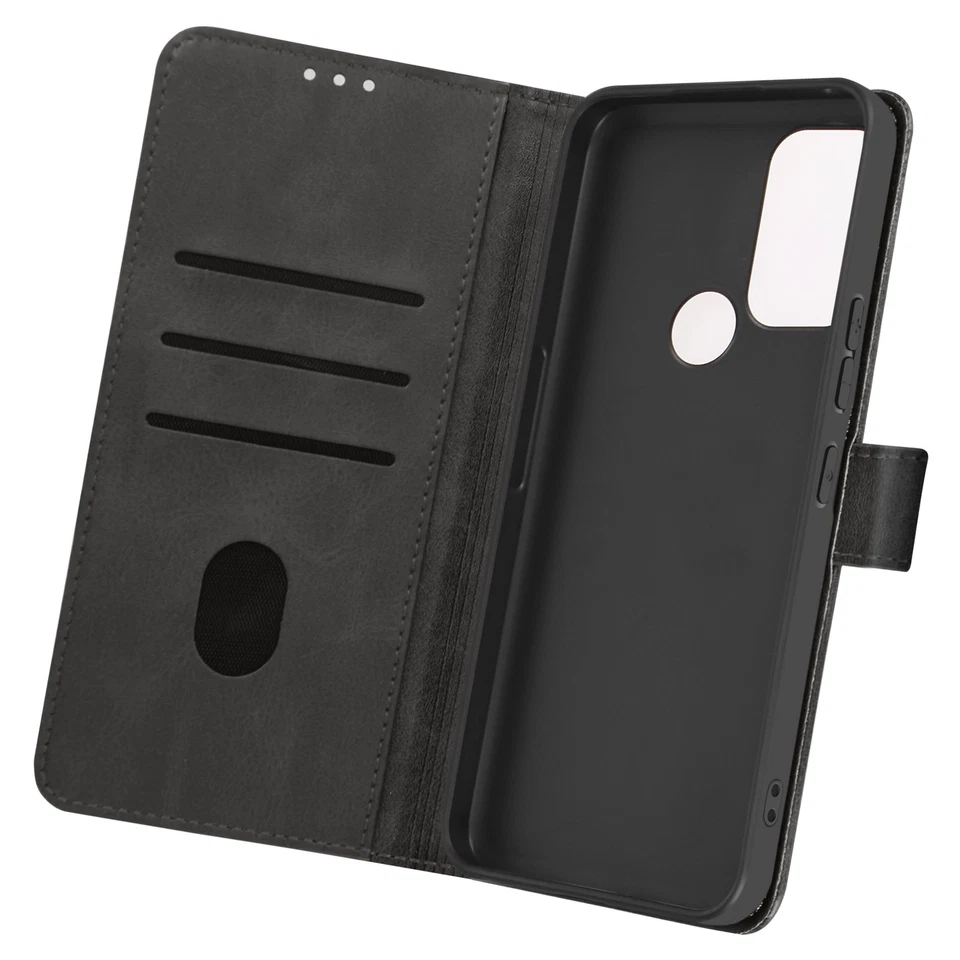 Avizar, Custodia per Nokia C22 cordino copertina portafoglio supporto, Nero - Immagine 2 di 4