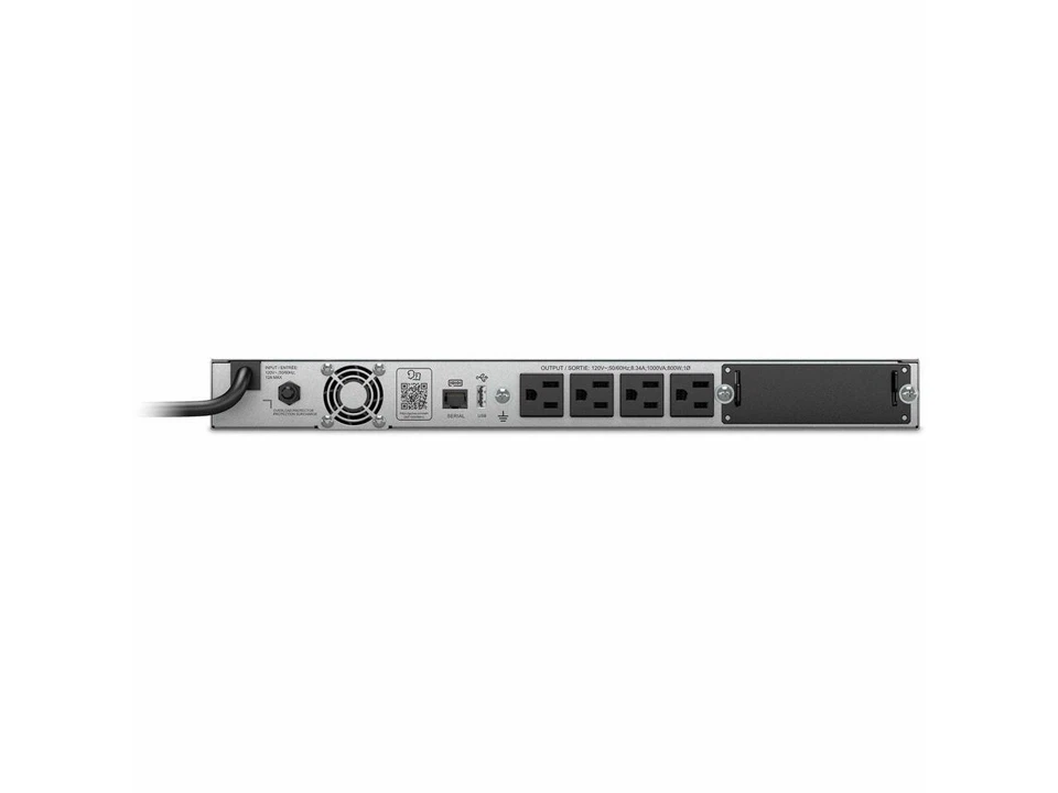 APC Smart-UPS, Line Interactive, 1000 VA, LCD, Rackmount 1U, 120V SMT1000RM1U - Image 4 of 4