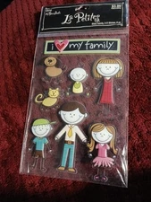 The Paper Studio/La Petites~ Stick Family 3- Dimensional Stickers Scrapbook 