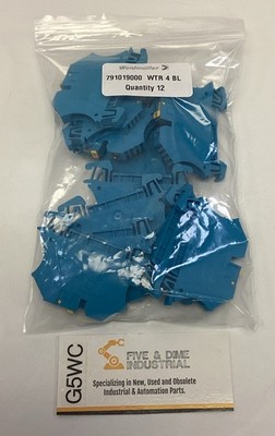 Weidmuller 791019000 WTR-4-BL Test-Disconnect Terminal Block Blue (12-Pack)