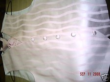 Pink Striped FULLBACK tuxedo vest/longtie Large