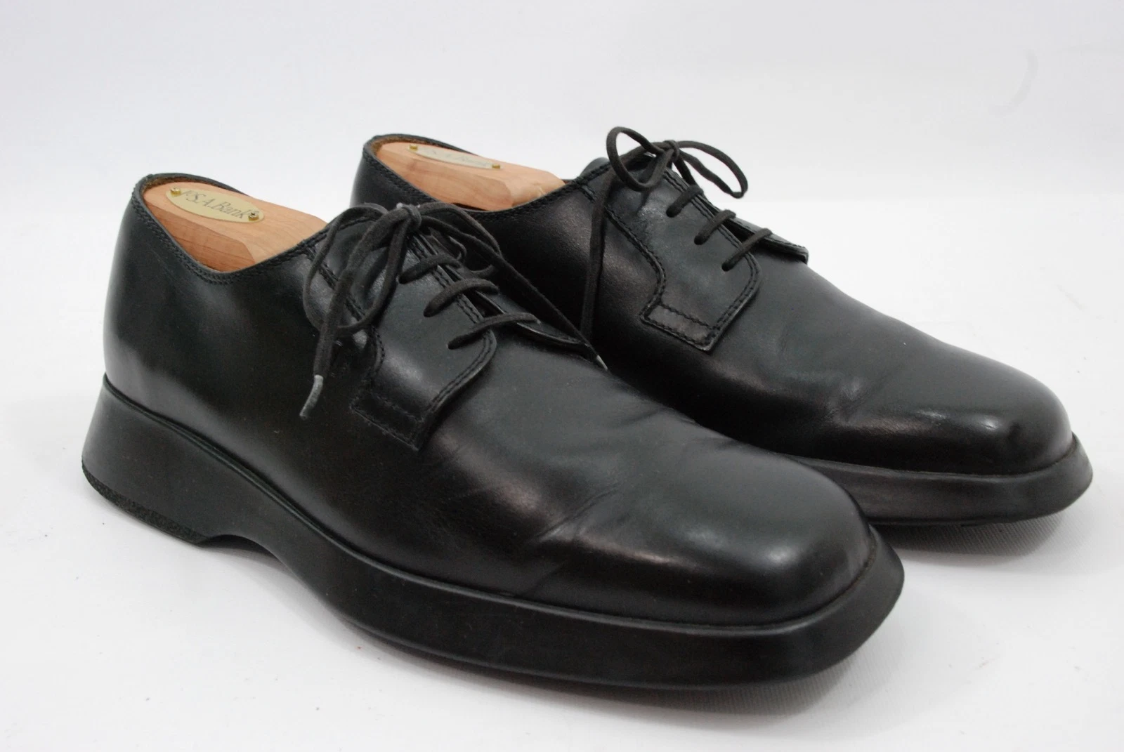 Scarpe uomo Oxford Tod’s Italy pelle nera plateau suola gomma 6 5