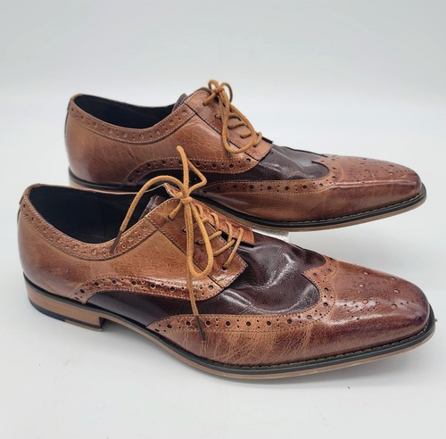 Stacy Adams Men's Tinsley Wingtip Oxford Tan/Brown 12