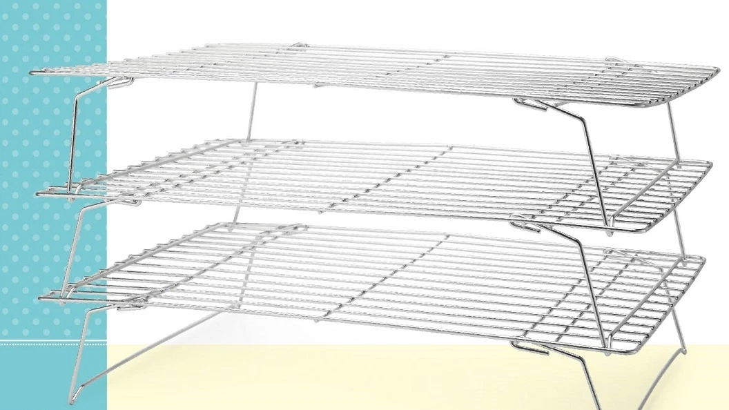 3 Tier Cooling Rack Nonstick Coating Bakeware Bake Cookie Stackable Collapsible
Opens in a new windo