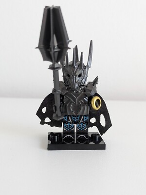 Sauron Custom Minifigur aus Herr der Ringe mit Waffe und Ring
