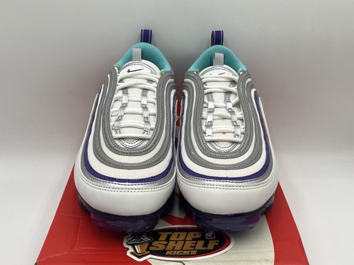 New Nike Air Vapormax 97 Grape 2018 Size 9.5 Authentic Rare Athletic Aqua - Picture 3 of 9