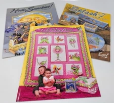 Lot of 3 Susan Pisoni Decorative Painting Pattern Books Splash Sunshine Lily May