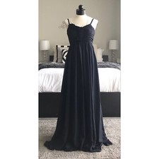 Light In The Box Evening Dress Size 2 Women's Navy Dark Blue Gown Chiffon