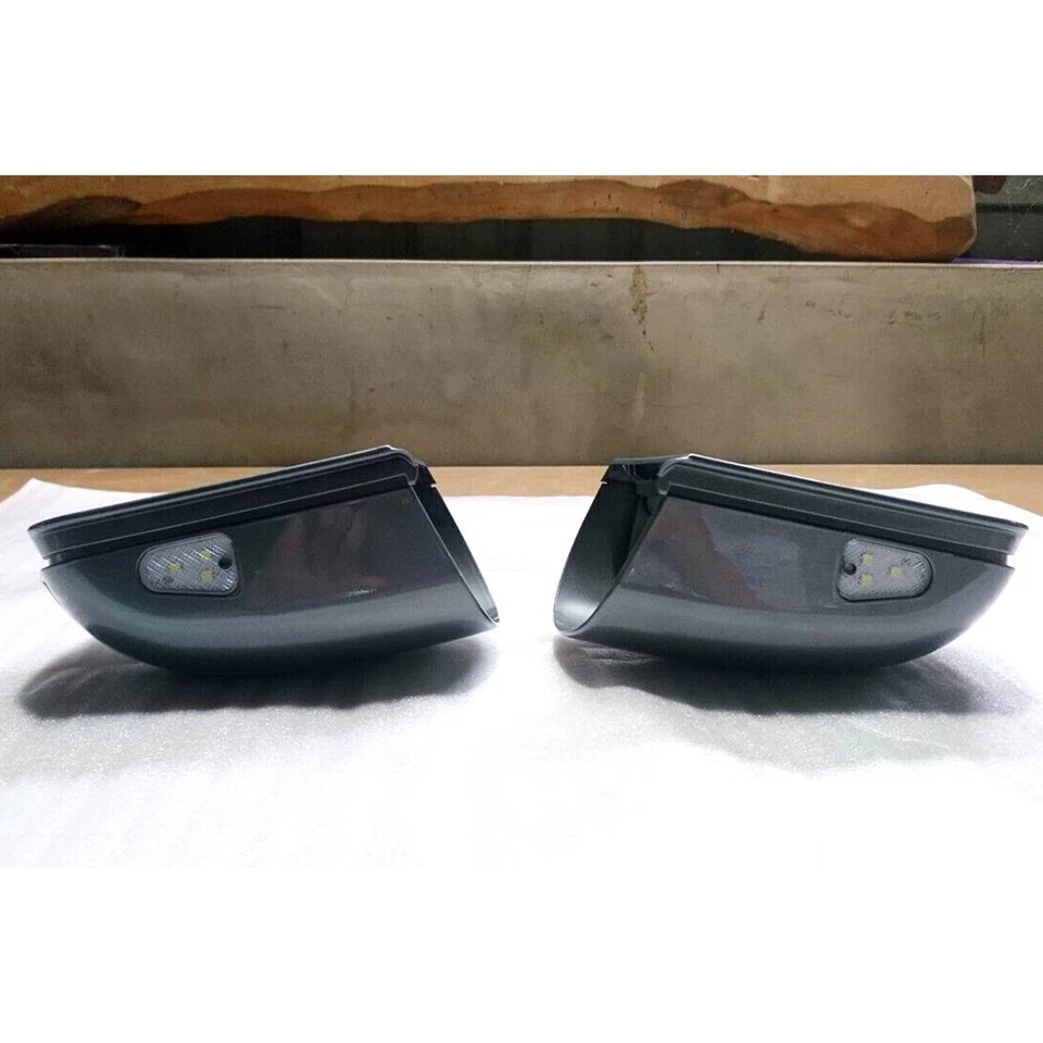 Unpainted Fit For Mercedes Benz W211 4D 5D Side Mirror Cover With LED 02-05 E320 Foto 4 de 4