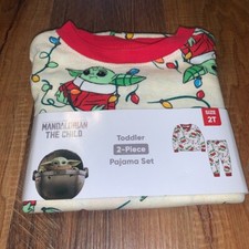 Toddler Size 2 Disney Star Wars The Mandalorian The Child 2 Piece Pajama Set New