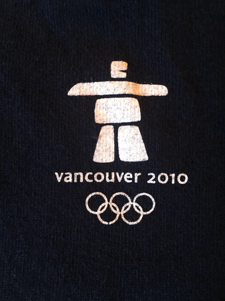 2010 年奥运会温哥华 XXI 冬季奥运会滑雪板 M 海军蓝 T 恤 — 第 3/4 张图片