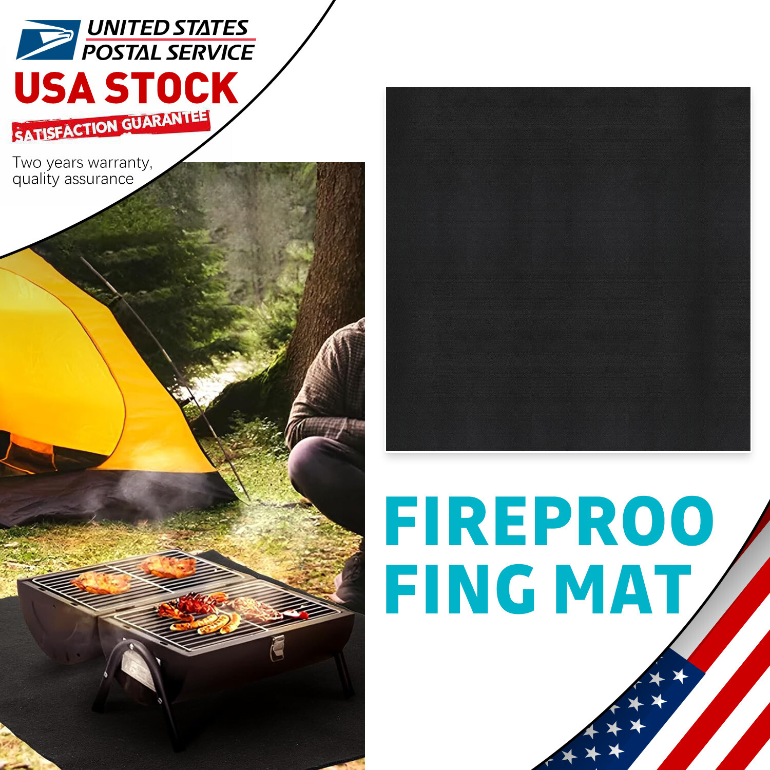 Under Grill Floor Mat,Premium Grill Mat for Deck, Oil Absorbent, Deck Protector