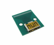 Mini HDMI Female Connector Breakout Board 19P