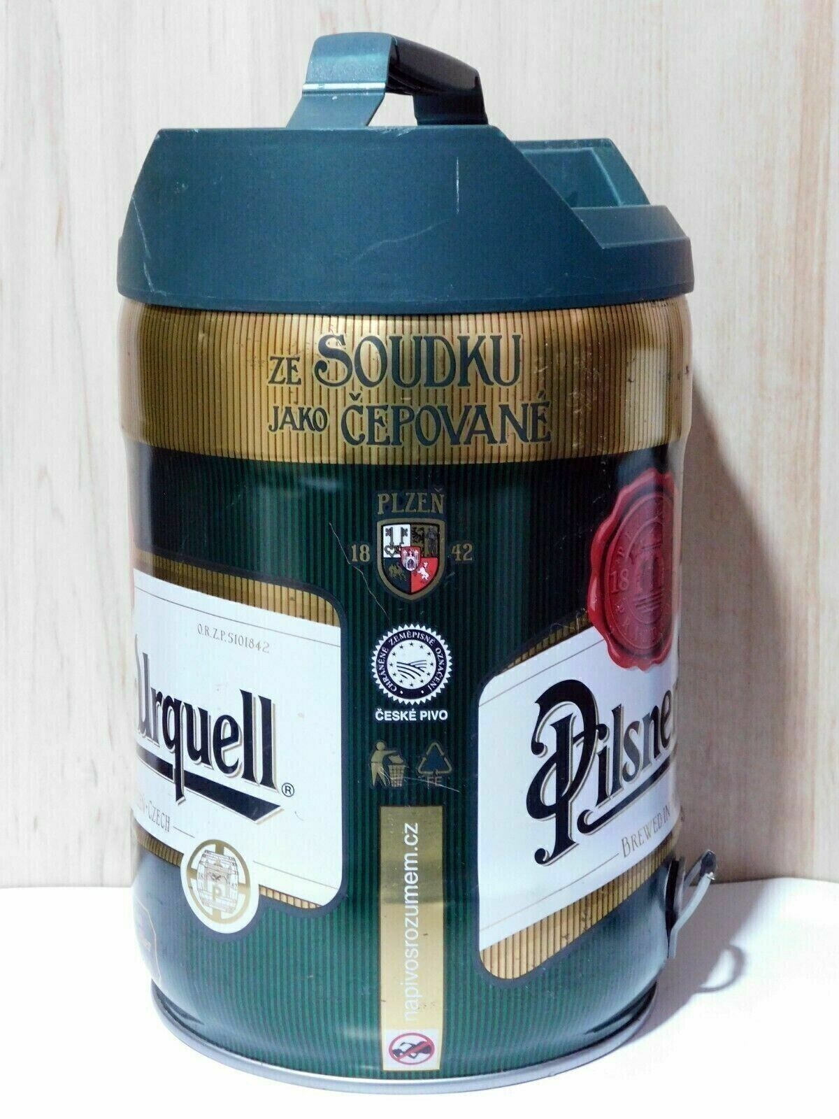 Empty Barrel Beer PILSNER URQUELL Keg Galon 5L. Czechia 2015 TOP