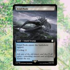 MTG - Fetid Pools - PIP Fallout Extended Art Rare NM