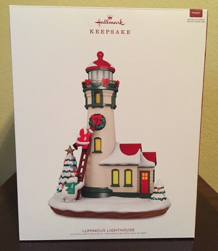 HALLMARK 2018 Power Cord LUMINOUS LIGHTHOUSE Table Top DECOR New