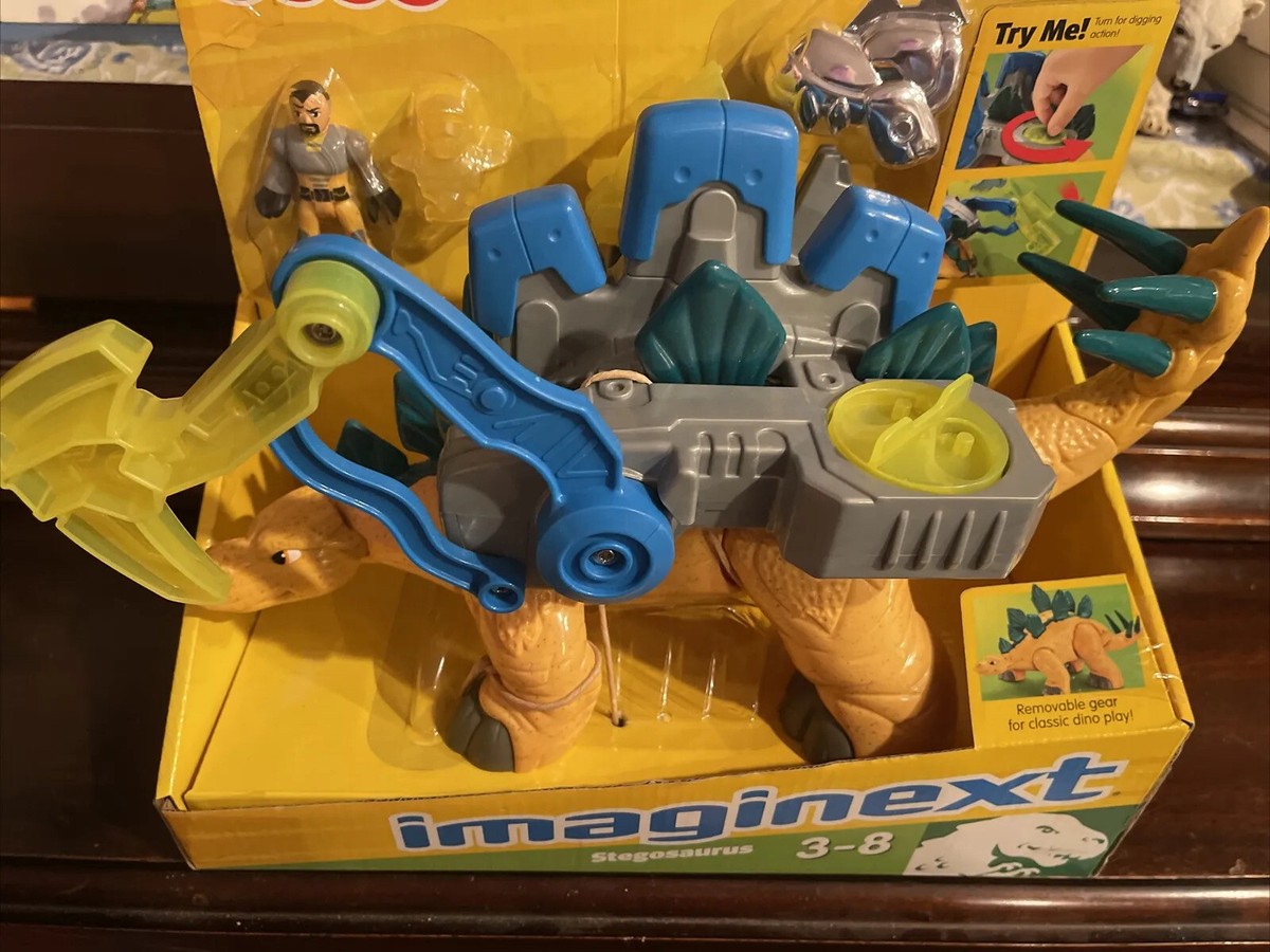 Fisher-Price Imaginext Stegosaurus Dino w/ Digging Action~Control