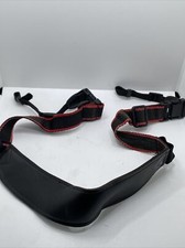 Faux Leather and Nylon Camera Strap with Quick Release Ends Vintage 90s