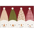 St. Nicholas Square Snowman Friends Holiday Non-Slip Accent Rug 19.5"Wx30"D ~NWT