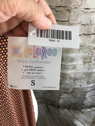 Lularoe Maxi Skirt Dress Size S - Beautiful Geometric Print - Picture 4 of 6