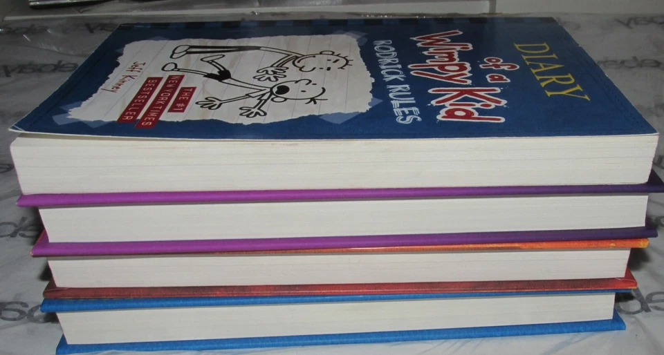 Lot of 4 Diary of a Wimpy Kid Hardcover & Softcover Book by Jeff Kinney - Image 4 of 4