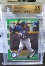 2019 Bowman Chrome Julio Rodriguez 1st Bowman Green Refractors #50/99 BGS 9.5 💎
