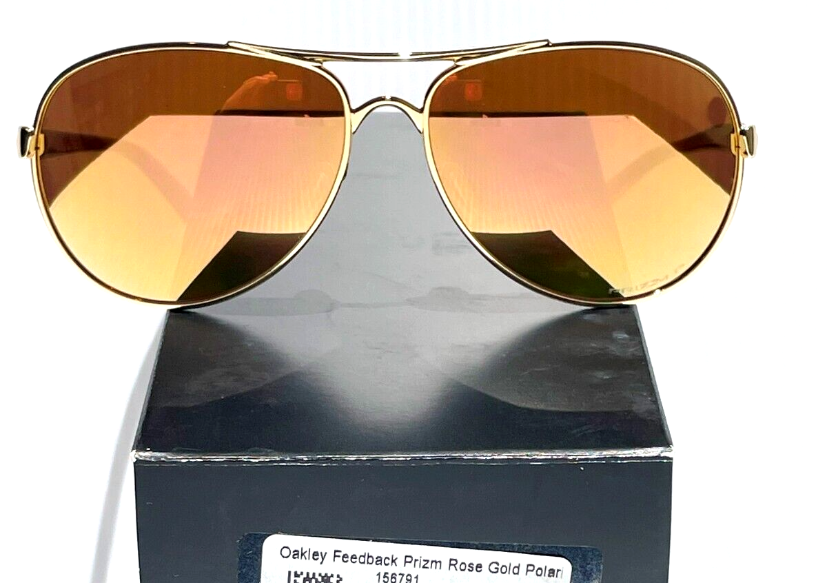 Oakley FEEDBACK Shiny Gold POLARIZED PRIZM Rose Gold Womens Oakley FEEDBACK Shiny Gold POLARIZED PRIZM Rose Gold Womens