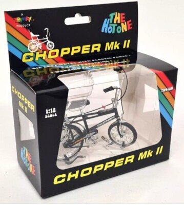Toyway 1/12 - Chopper MK2 Modellfahrrad schwarz Retro 70er Bike The Hot One 