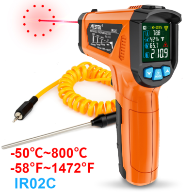 #ad #ad IR02C Digital Infrared Thermometer 50 800℃ Humidity ℃ ℉ Unit Temperature Meter $39.99