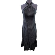 Michael Kors Striped Midi Dress Sz S