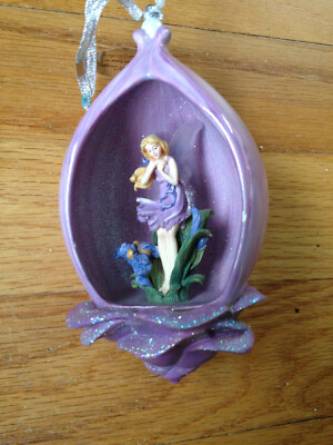 Bradford Editions Secret Gardens Heirloom Porcelain Ornament Fairy