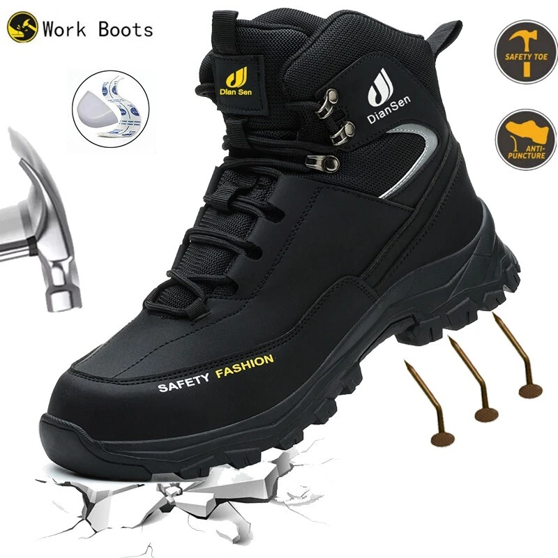 Roofing Shoes Men steel toe shoe Indestructible soles advanced non-slip traction