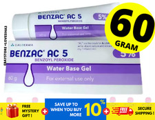  New BENZAC AC 5 Gel 60g Benzoyl Peroxide Galderma Kill Acne Bacteria Pimple