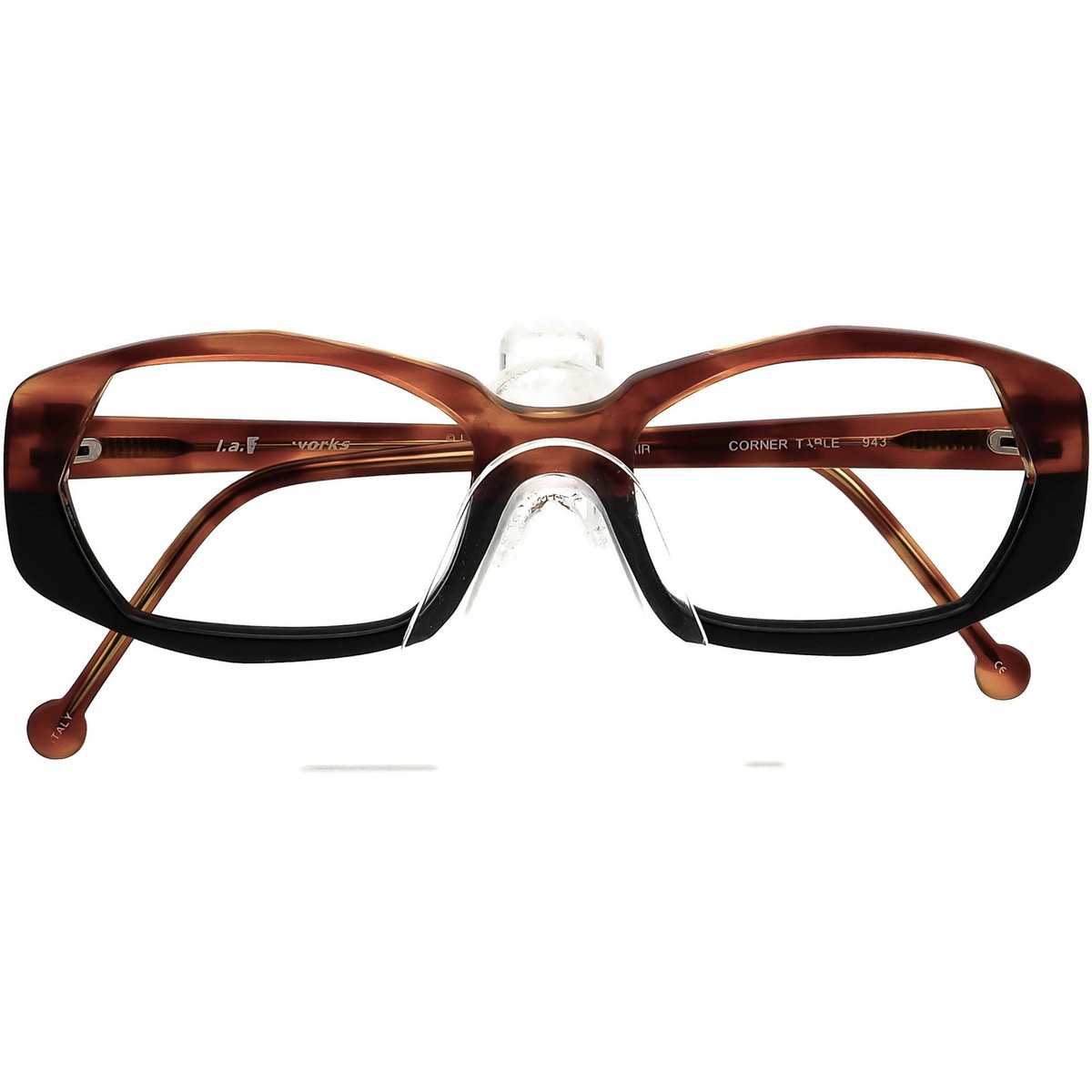 l.a.Eyeworks Eyeglasses Corner Table 943 Tortoise&Black  display picture 2