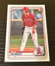 2020 Bowman Draft David Calabrese 1st Bowman Paper 