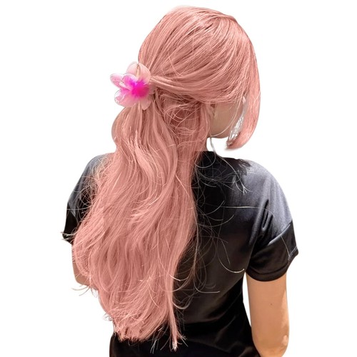 Moresoo Pink Tape in Hair Extensions Human Hair 16 Inch 10Pcs/25G Peach