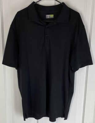 Links Edition Titanium Golf Polo (Mens Size XL) Black Short Sleeve Shirt